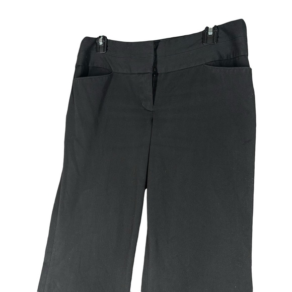 Express Women’s 6R Black Pants Career Office Minimalist Capsule Trouser Flare - Picture 10 of 15